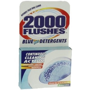 Picture of 2000 Flushes Blue Cube Automatic Toilet Bowl Cleaner