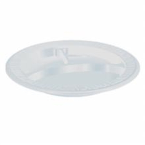 Picture of 10" 3Com Lam Plate 500 Laminated White Plate