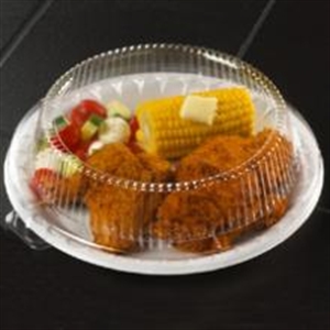Picture of 10.25 White Plate 540 Laminated Foam   Lid Ci80010