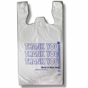 Picture of 11.5X6.5X22 13Mic Bag 1M White Thank You Tsack