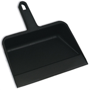 Picture of 12" Black Pl Dust Pan 1 Plastic Dust Pan
