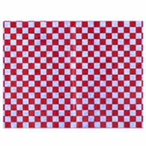 Picture of 12X12 Red Check Drywx 6/1 Red Check Dry Wax Sand Wrap