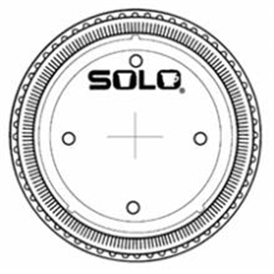 Picture of 16Oz Plastic Lid      2M Straw Slot R16, Rs16n, R12sn