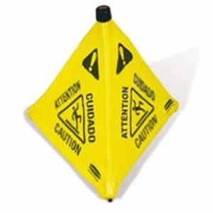 Picture of 20" Popup Safety Cone  1 Caution/Wet Floor