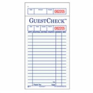 Picture of 240 1Pt Guest Check Green   5M 1 Part Green 17 Line 100/50