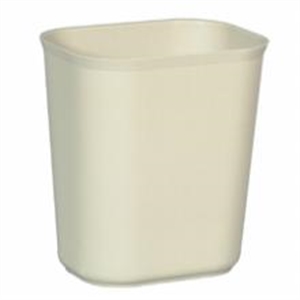 Picture of 2541 Biege Wastebasket 14Qt 1 Fire Resistant Wastebasket