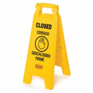 Picture of 2Sided "Closed" Sign 1 25"Bilingual