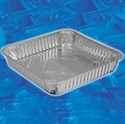 Picture of 4048-35 8" Sq Take Out    500 Foil Container Lid 4048Dl500