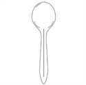 Picture of 5-5/8" White Soupspon 1M Polypropylene Full Size