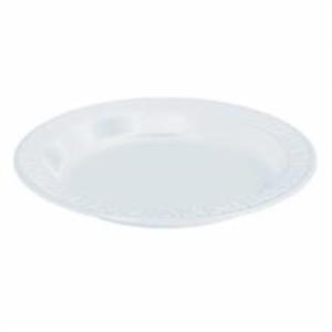 Picture of 6" Foam Plate        1M White Foam Bread Dessert Plat