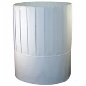 Picture of 9" French Chef Hat    24 White Pleated Adjustable