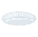 Picture of 9" Wht Impct Comp Pl 500 White Plastic Plate 4/125