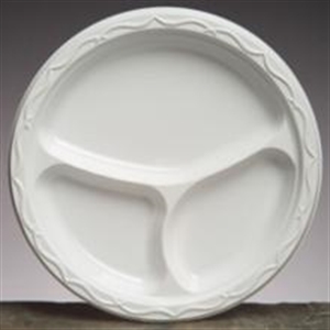 Picture of Aristocrat 9" 3Comp 500 Impact Plastic Plate  4/125