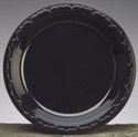 Picture of Blk10 10" Black Plas Plate 400 Black Plastic Plate