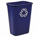 Picture of Blue Recy Rect Wstb 1 41 1/4Qt  15.25X11x19 7/8