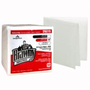 Picture of Brawny 13X13 1/4  16/50 1/4Fold Poly Pkg Lt Duty Wipe