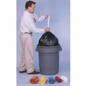 Picture of Black Drawtuff 44 Gallon 36.5x44.5 1.0Mil Drawstring Liner
