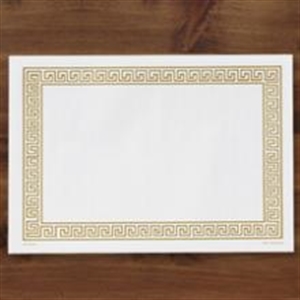 Picture of Gold Greek Key Pm   1M 10X14 Placemat
