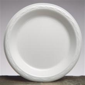 Picture of Lam10 10" White Lam Plt  4/125 White Laminated Foam Plate