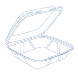 Picture of Lg 1C Hing Tray  200 9.4X9x3 Perforated Lids H/L