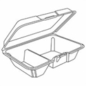 Picture of Lg 2Com Hing Tray   200 9.25X6-3/8X2-7/8 Perf Lid