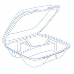 Picture of Lg 3C Hing Tray  200 9.4X9x3 Perforated Lids