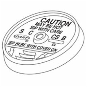 Picture of Lid White Sip Thru     1M Fits 8J8