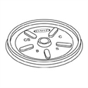 Picture of Lid White Vented       1M 12J12, 6Sj12