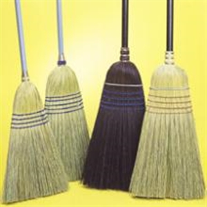 Picture of Med Wt Kitchen Broom 12 Med Wt 5Sew Corn/Fiber Broom