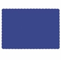 Picture of Navy Scal Place Mat 1M 9.75X14 Scalloped Edge Pm