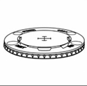 Picture of Plastic Lid/X Slot  960 Fits 33Oz