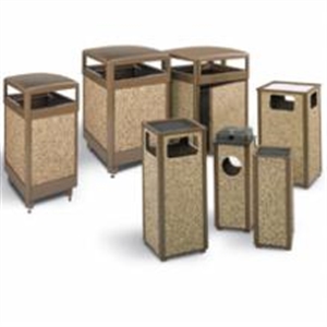 Picture of R41 Aspen Sand Urn 2.5Gal   1 Desert Brown Stone Panels