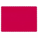 Picture of Red Scal Place Mat  1M 9.5X13.5 Scalloped Edge Pm