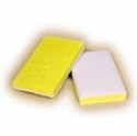Picture of SC400-Halves Light Duty Yellow/White Scrub Sponges 
