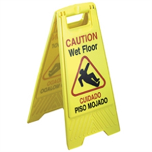 Picture of Wet Floor Sign - Bilingual