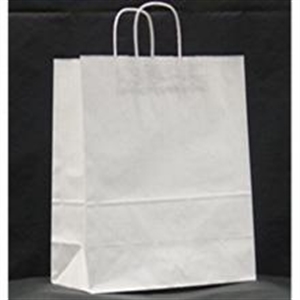 Picture of White 13X6x15.75    250 White Shop Bag 60# Basis