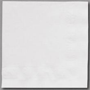 Picture of White 2Ply Bev  12/250 610Dw  9.5X9.5 Bev Napkin
