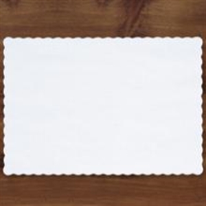 Picture of White Scallop Pmat  1M 9-5/8X13.5 White Scalloped Pm