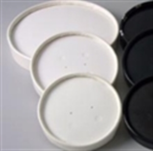 Picture of Vented 8/10/12/16 Lid 1M Paper Container Lids Wh 40/25