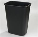 Picture of 342928 Black 28Qt Wastebaskt 1 W/Logo Office Trash Can