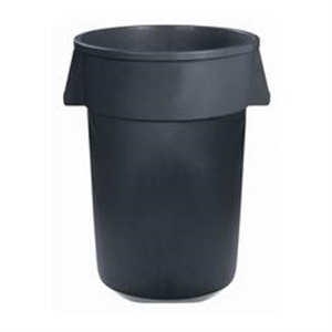 Picture of Bronco Gray 20 Gallon Round Trash Can 