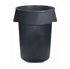 Picture of Bronco Gray 20 Gallon Round Trash Can 