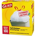 Picture of Glad Drawstring 13 Gallon Tall Kitchen Trash Bag