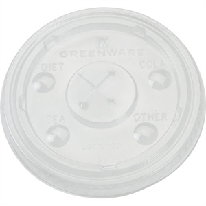 Picture of Fabri-Kal Translucent X-Slot Lid Fits 12 oz - 14 oz