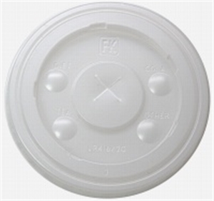 Picture of Fabri-Kal Translucent X-Slot Lid 16 oz - 20 oz