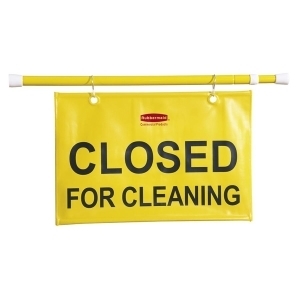 Picture of Yellow "Closed for Cleaning" Safety Hanging Sign