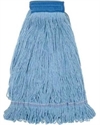 Picture of Medium Blue 4 Ply Looped  Rayon/Cotton Blend Wet Mop Head - 