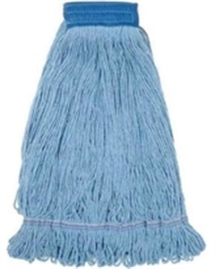 Picture of Medium Blue 4 Ply Looped  Rayon/Cotton Blend Wet Mop Head - 