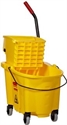 Picture of Rubbermail Yellow 26 Qt Sidepress Wavebreak Combo Bucket