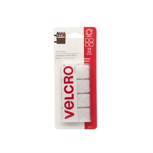 Picture of VELCRO 0.875-in x 0.875-in White Square Fastener
